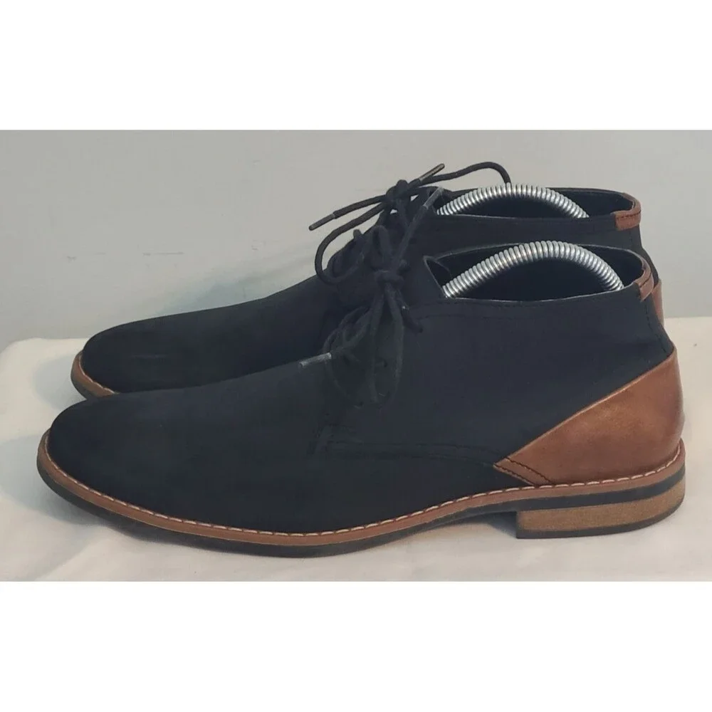 Restoration Barrow Chukka Mens 9M Black Boot Shoes Casual Party Workwear